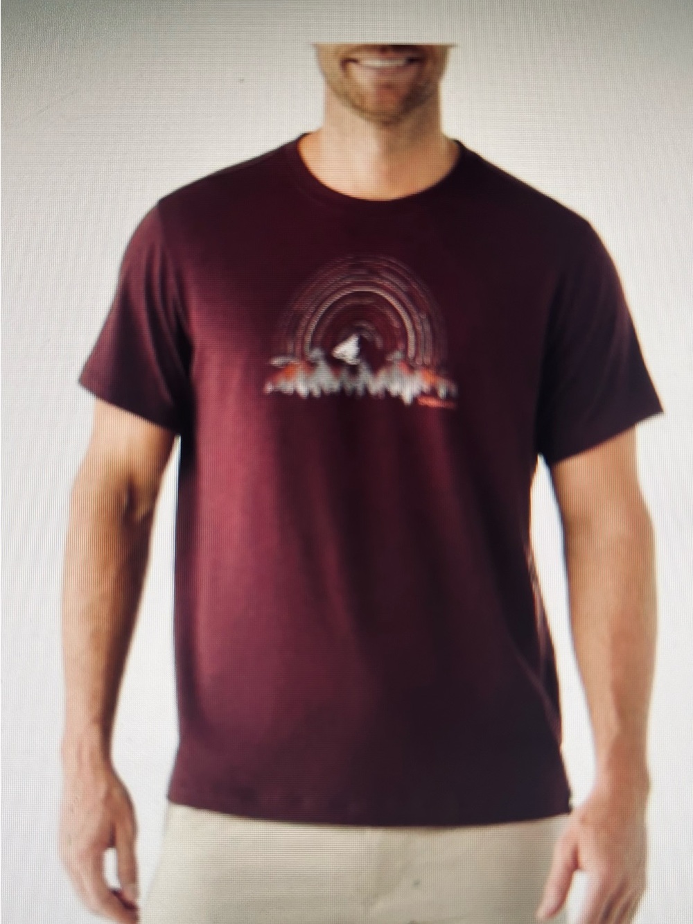 Smartwool Never Summer Mountain Graphic Short Sleeve TShirt. Size 2XL.
